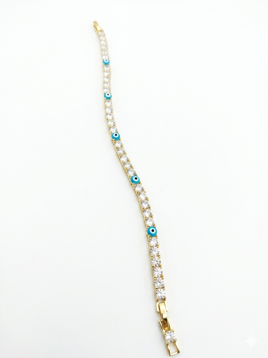 Iris Evil Eye Tennis Bracelet