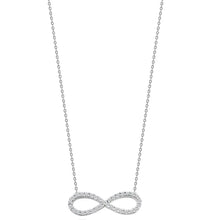 Load image into Gallery viewer, sterling silver infinity pendant necklace for women
