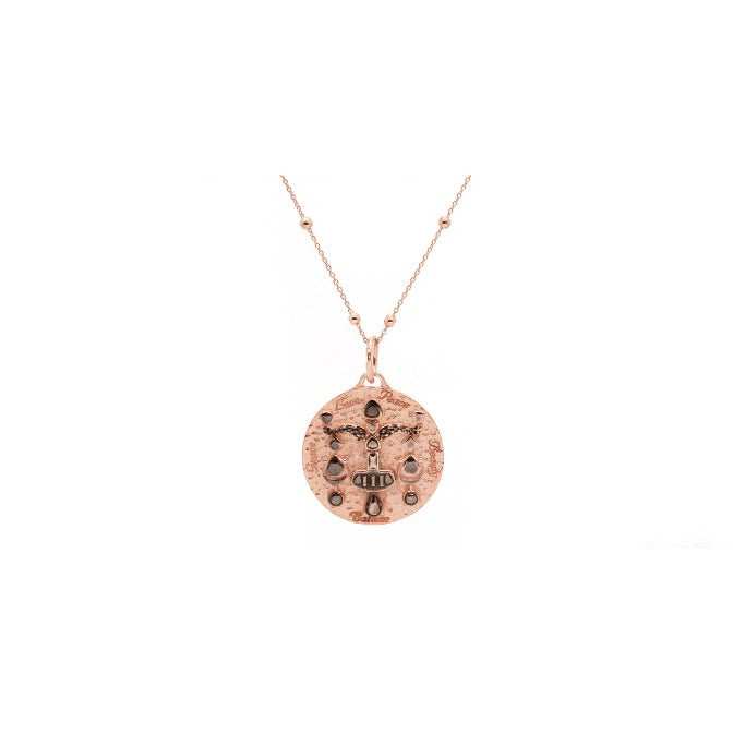 Rose Gold Soul Medallion Necklace