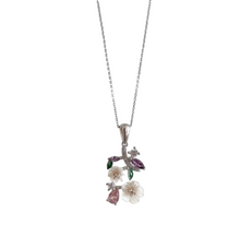 Load image into Gallery viewer, Floral pendant necklace
