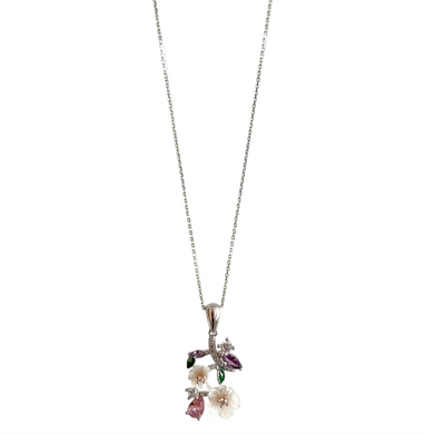 Cherry blossom becklace for women