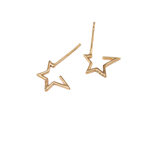 Star earrings with stones
