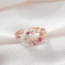 Load image into Gallery viewer, Rose Gold Symphony Floral Ring
