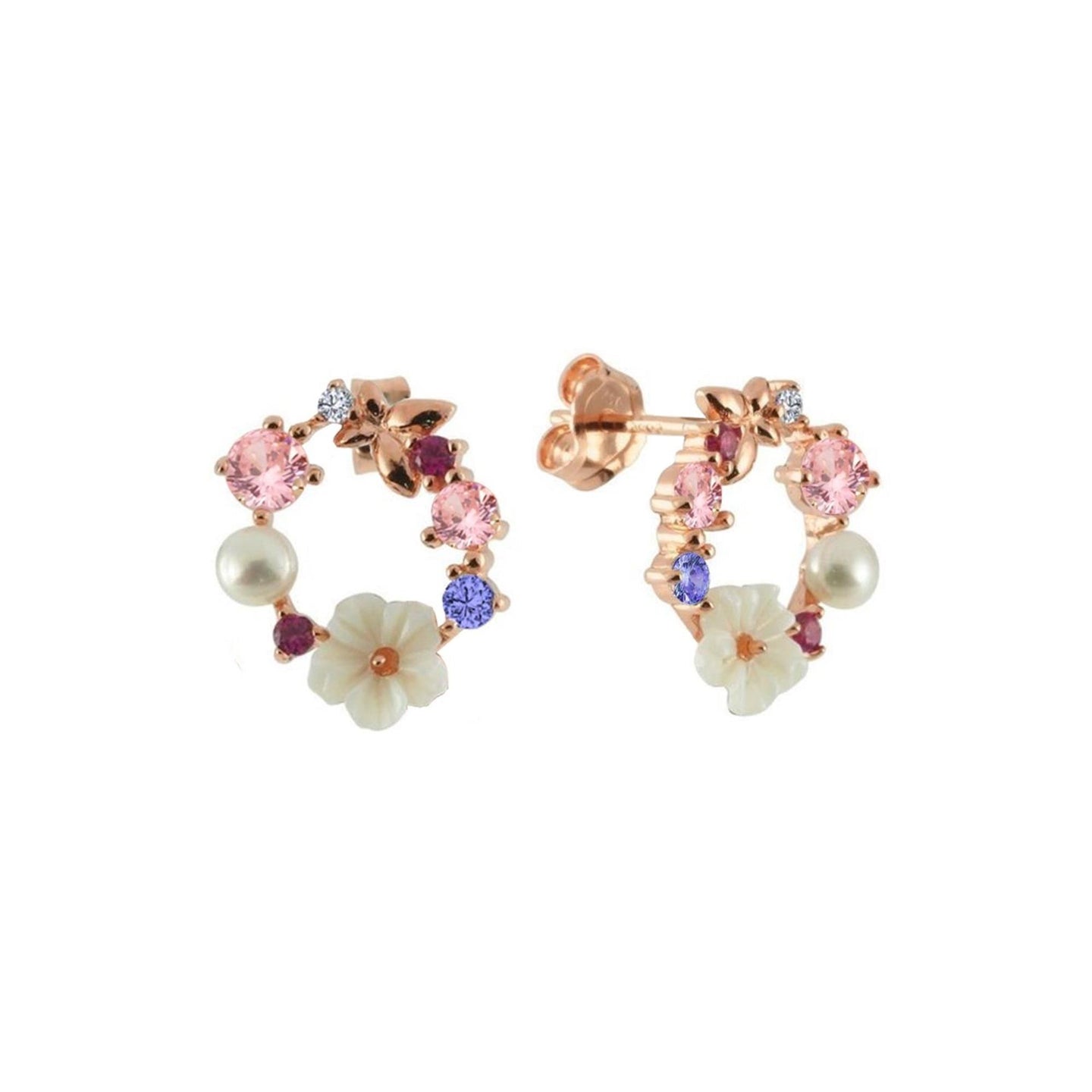 floral earrings