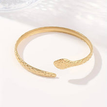 Load image into Gallery viewer, gold serpent jewellery bracelet for women 
