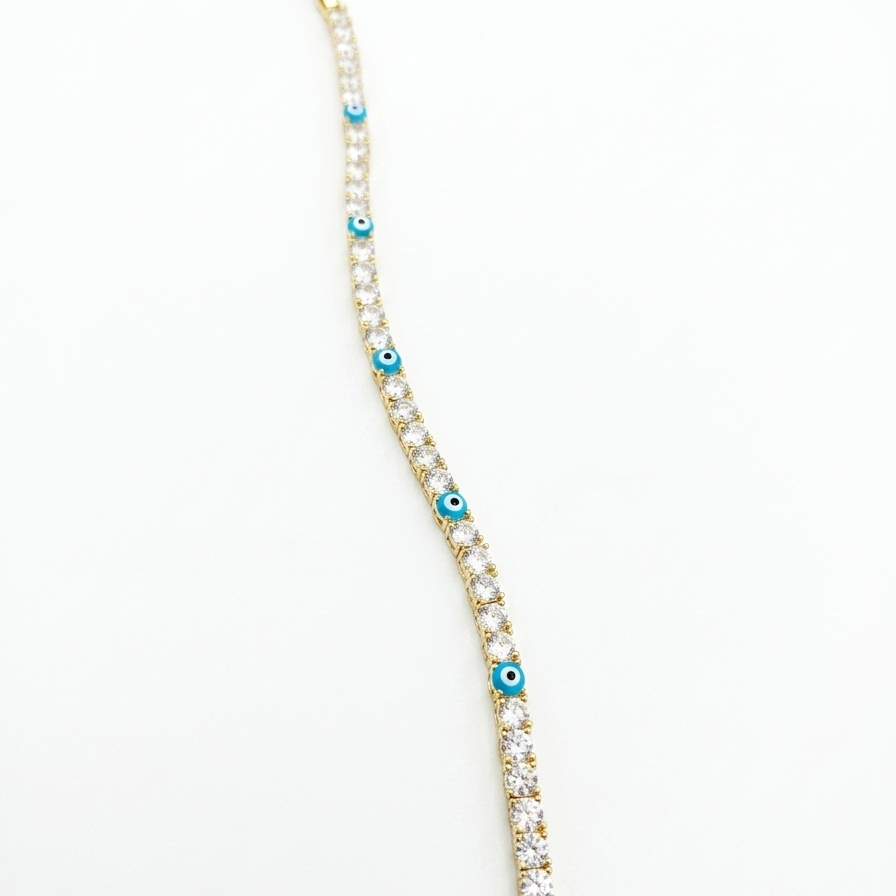 Iris Evil Eye Tennis Bracelet