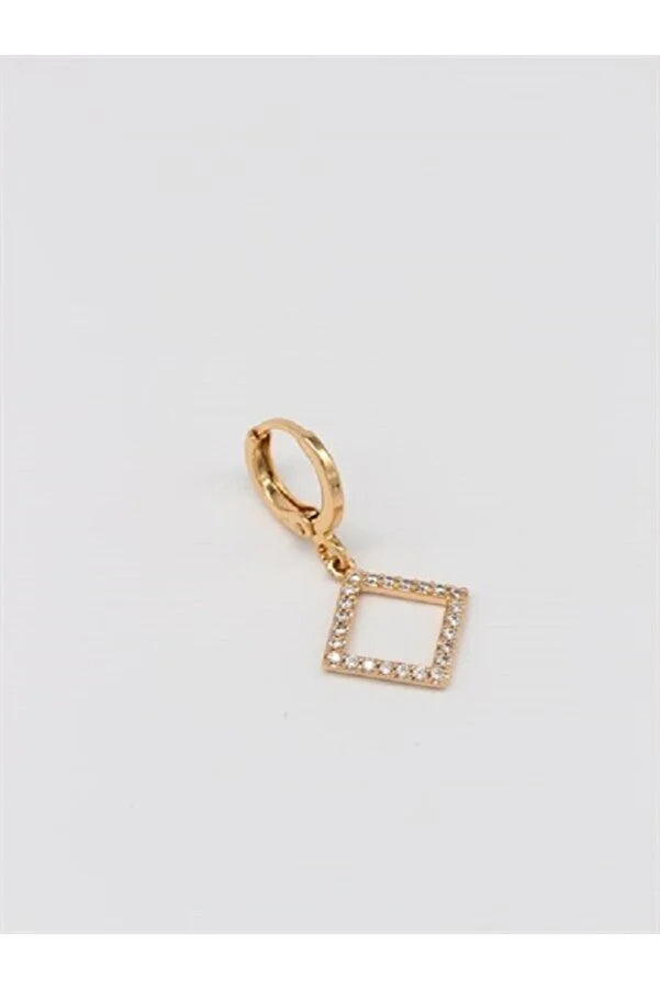 Rose Gold Square Earrings