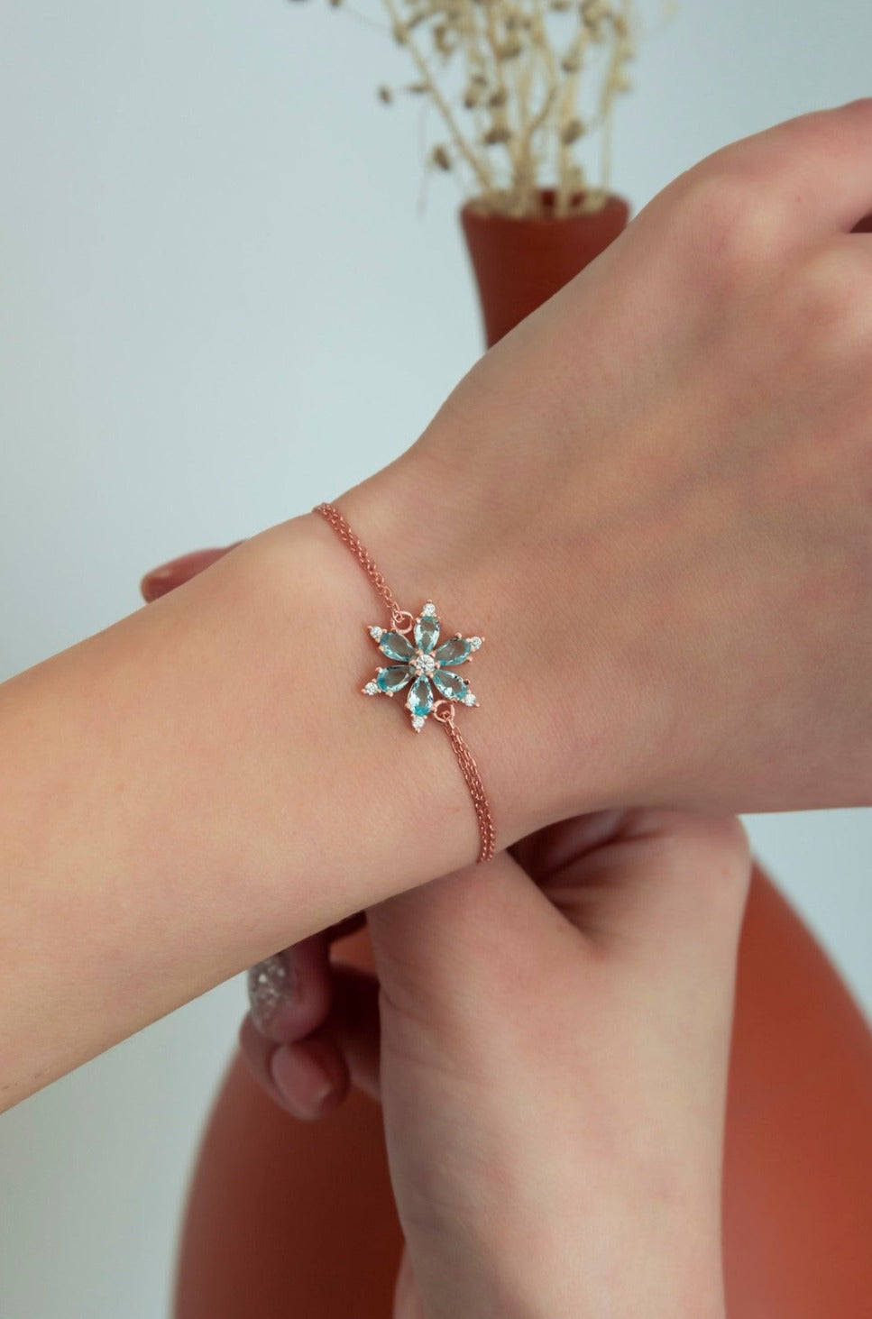 blue stone bracelet