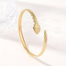 Load image into Gallery viewer, gold snake bangle bracelet for women
