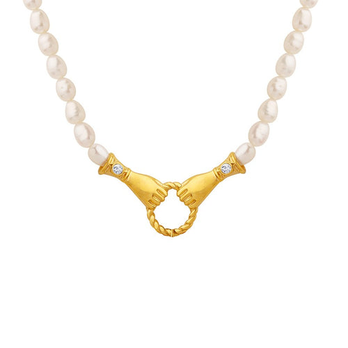 missoma harris reed pearl necklace