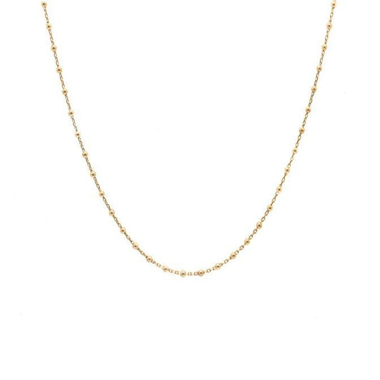 Gold Spheres Chain Necklace