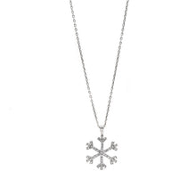 Load image into Gallery viewer, Sterling Silver Berf Snowflake Pendant Necklace
