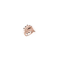 Load image into Gallery viewer, Rose Gold Occhio Embellished Ring
