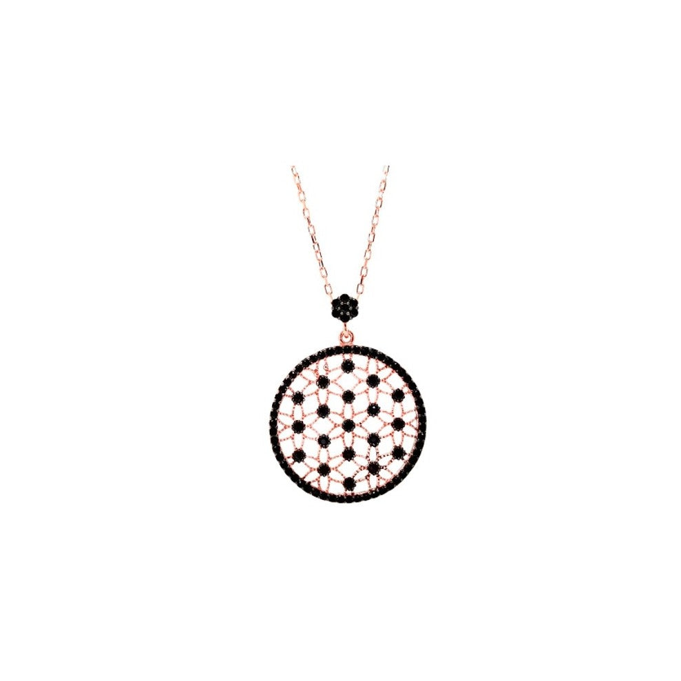 Rose Gold Sunbeam Pendant Necklace