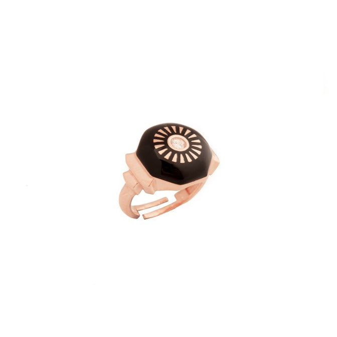 Rose Gold Capri Signet Ring
