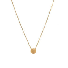 Load image into Gallery viewer, Gold Dainty Dot Circle Pendant Necklace
