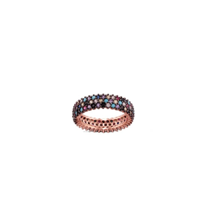 Rose Gold Eternity Dome Ring