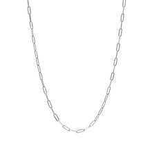 Load image into Gallery viewer, Silver Paperclip Chain Necklace
