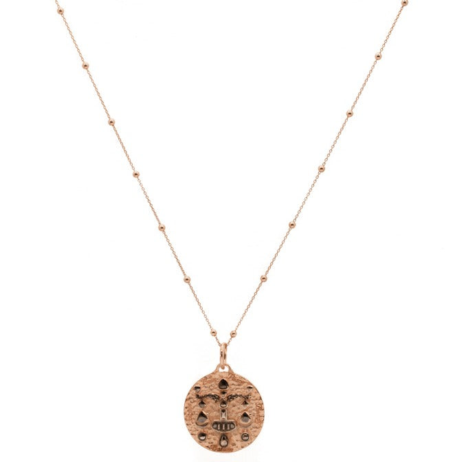 Rose Gold Soul Medallion Necklace