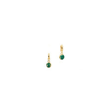 Load image into Gallery viewer, Gold Tigris Dainty Amazonite Earrings
