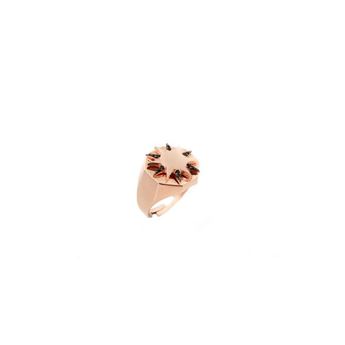 Rose Gold Sunshine Signet Ring