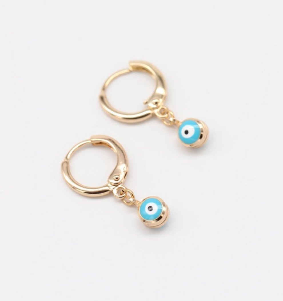 Evil eye earrings