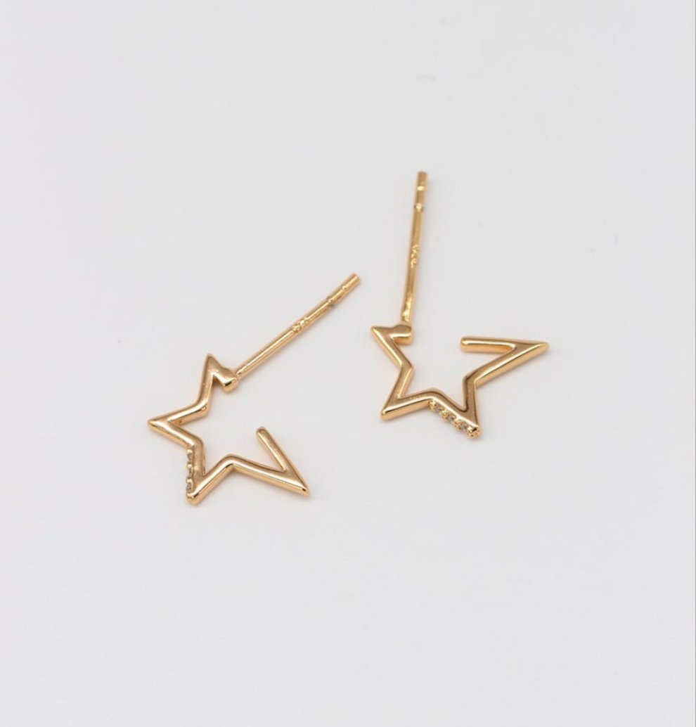 Star earrings for women