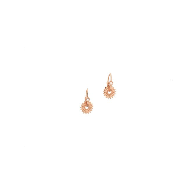 Rose Gold Bloom Drop Earrings