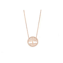 Load image into Gallery viewer, Rose Gold Tree of Life Pendant Necklace
