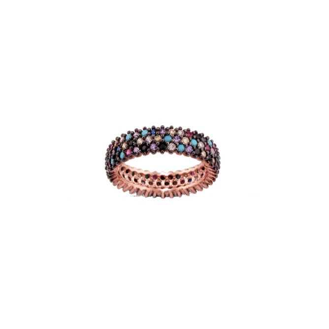 Rose Gold Eternity Dome Ring