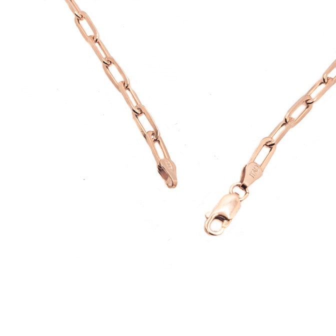 Rose Gold Ascot Chain Necklace