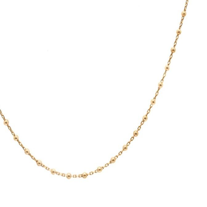 Gold Spheres Chain Necklace
