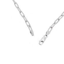 Load image into Gallery viewer, Silver Paperclip Chain Necklace
