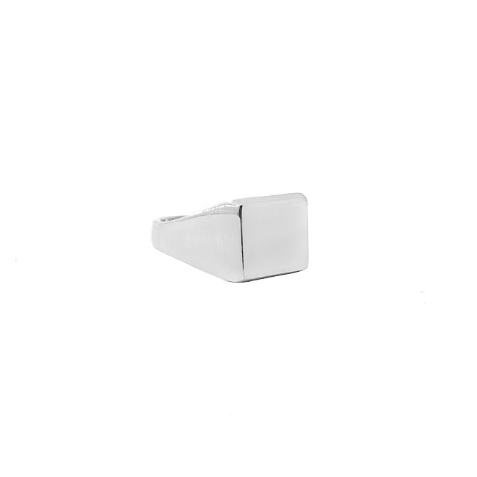 Silver Rectangular Signet Ring