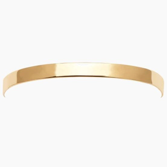 gold flat bracelet in adjustable size