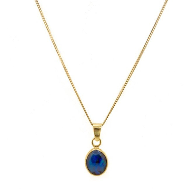 Ocean's Pearl Dainty Gold Pendant Necklace