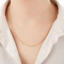 Load image into Gallery viewer, Gold Twisted Chain Necklace
