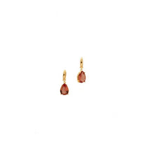 Load image into Gallery viewer, pear cut sultanite earrings for women
