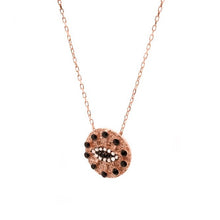 Load image into Gallery viewer, Rose Gold Occhio Embellished Pendant Necklace
