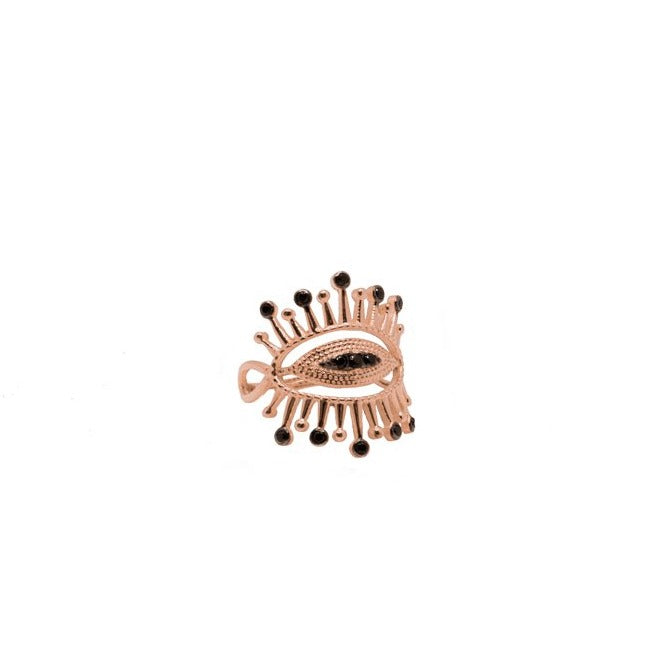 Rose Gold Occhio Embellished Ring