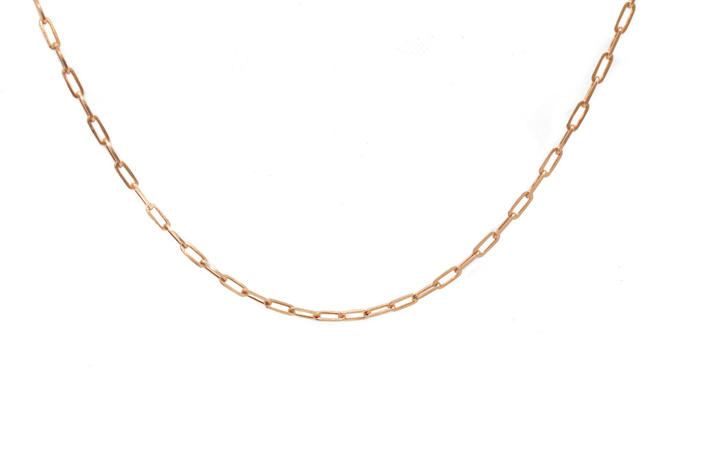 Rose Gold Ascot Chain Necklace