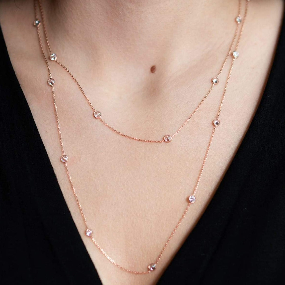 Rose Gold Satellite Chain Necklace