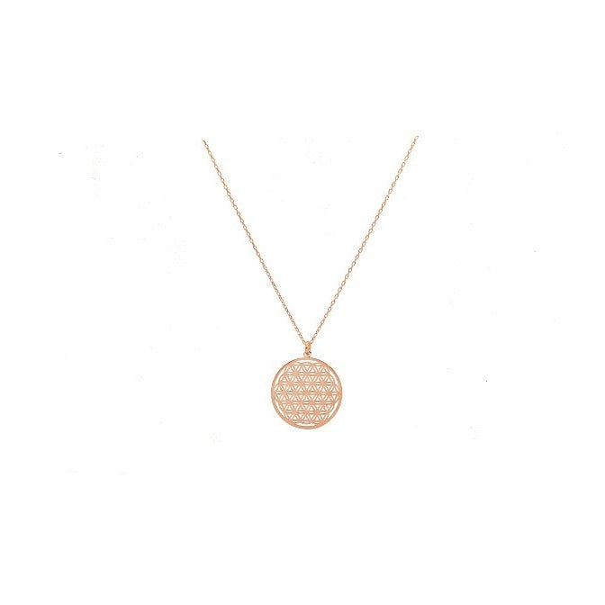 Rose Gold Mystical Diagram Pendant Necklace