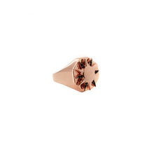 Load image into Gallery viewer, Rose Gold Sunshine Signet Ring
