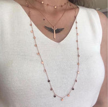 Load image into Gallery viewer, Rose Gold Serpent Long Chain Necklace
